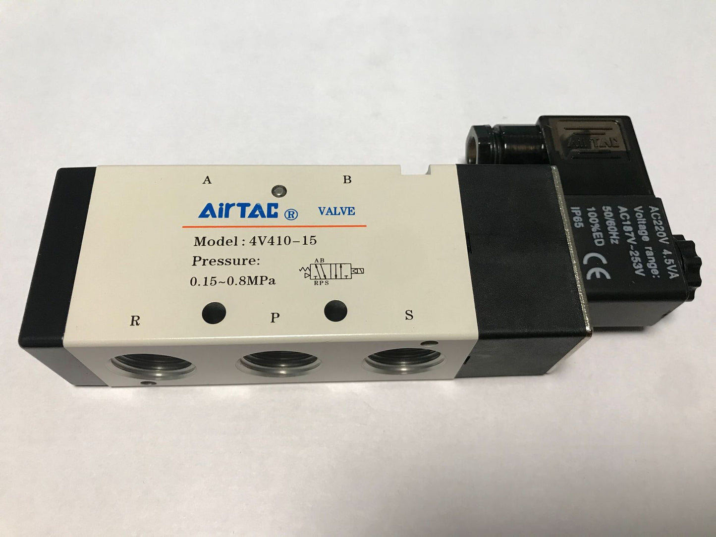 AirTac 4V410-15 DC 24V 5-Port 2-Position Pilot-Operated Solenoid Valve