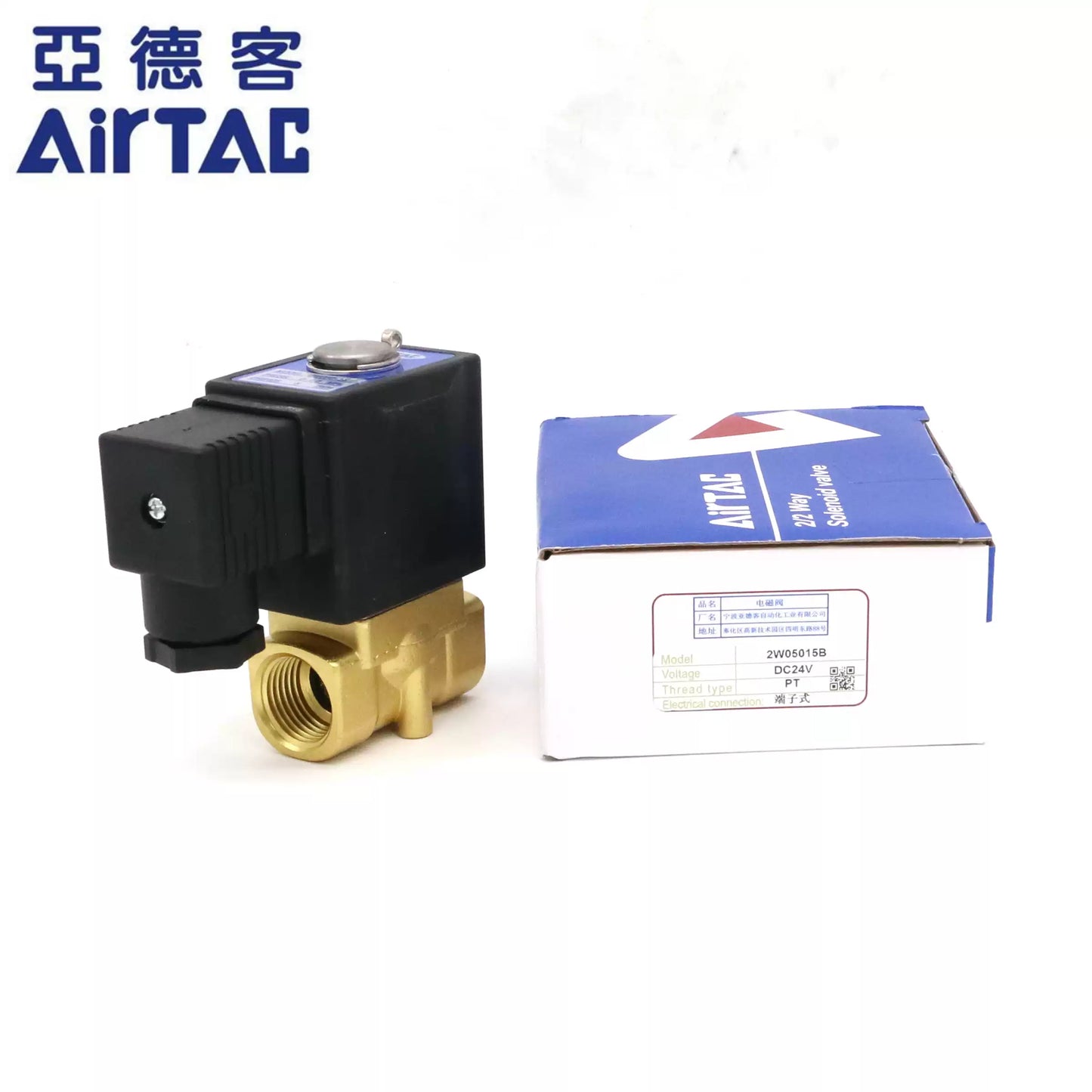 Airtac 2W050-10: 2 Way Solenoid Valve - 2W05010BT