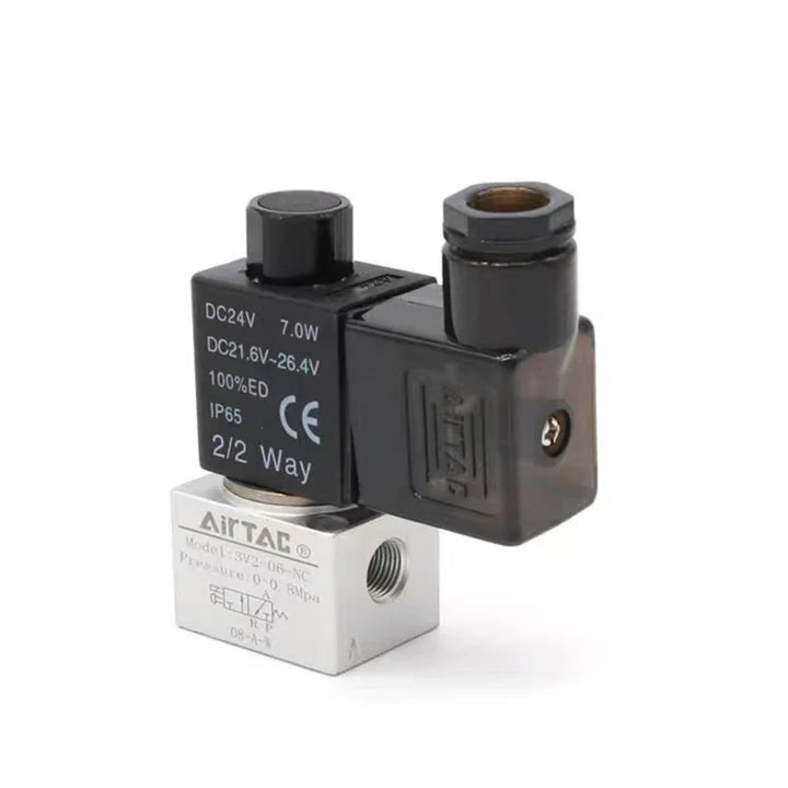 Airtac 3V3-08-NC: Solenoid valve(3/2 way) - 3V308NCFIG Pneumatic Valve Online