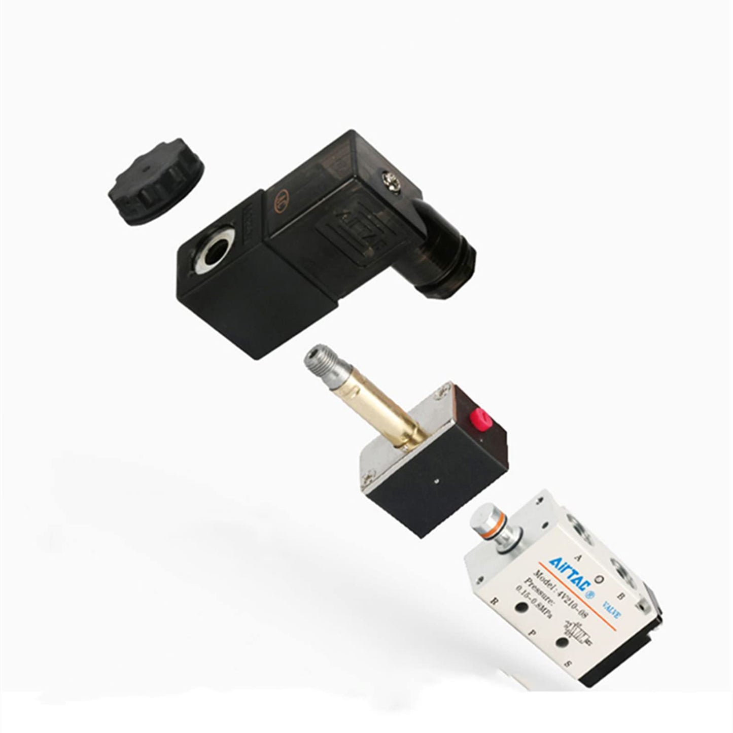 Airtac 4V210-08F DC12V Solenoid Valve | 5/2 Way | Low Power Consumption
