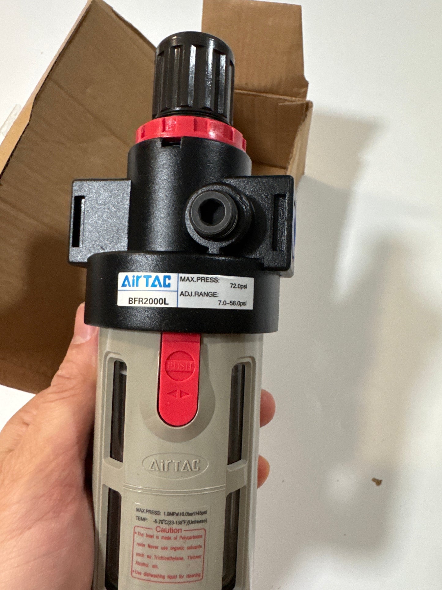 Airtac BFR: Air Filter Regulator - BFR2000MLNT