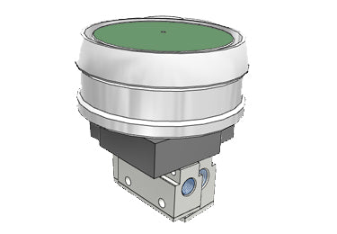 Airtac CM3PMX-08: Manual Valve, 3 Way - CM3PMX08GT