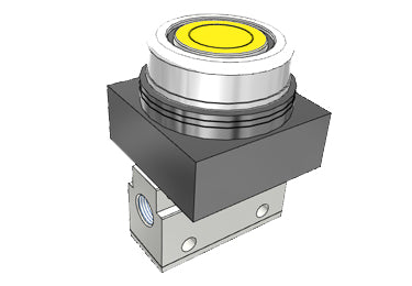 Airtac CM3PF-08: Manual Valve, 3 Way - CM3PF08YG