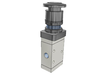 Airtac M3PM110-06: Manual Valve, 3 Way - M3PM21006BT