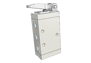 Airtac M5D210-08: Manual Valve, 5 Way - M5D21008T