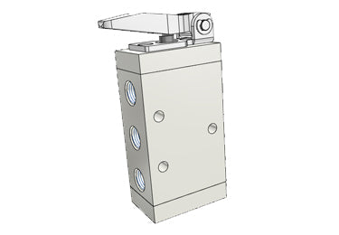 Pneumatic Mechanical Valve Airtac M5D210-08: Manual Valve, 5 Way - M5D21008T