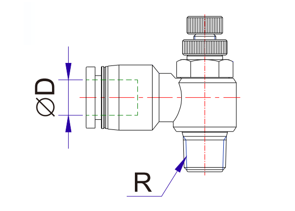 Airtac SUS316: Push to Connect Fitting, Male Connector - X-S6-NPSA1/4-10U (MOQ 10 pcs)