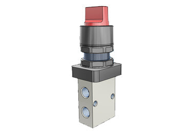 Airtac S3HS-06: Manual Valve, 3 Way - S3HS06RT
