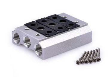 Multi-position Valve BaseAirtac 7V0500M: Pneumatic Air Valve Manifold - 7V0500M12F