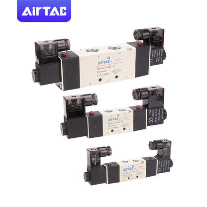 Airtac 4V110-06 DC24V Solenoid Valve | Ultra-Compact 5/2 Way for Seamless Integration with PLC Precision Control Systems