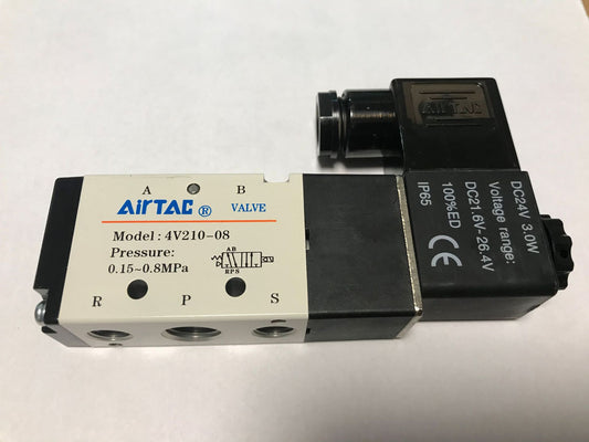 Airtac 4V210-08F DC12V Solenoid Valve | 5/2 Way | Low Power Consumption