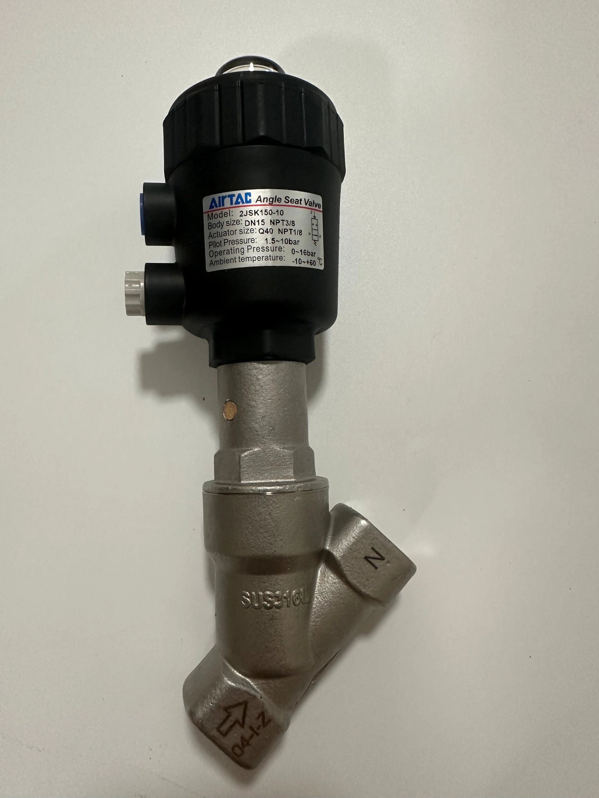 Airtac 2JSK150-10: Angle Seat Valve - 2JSK15010Q40T