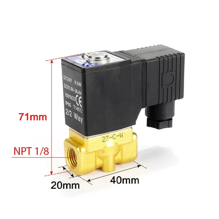 Airtac 2WH030-08: 2 Way Solenoid Valve - 2WH03008E