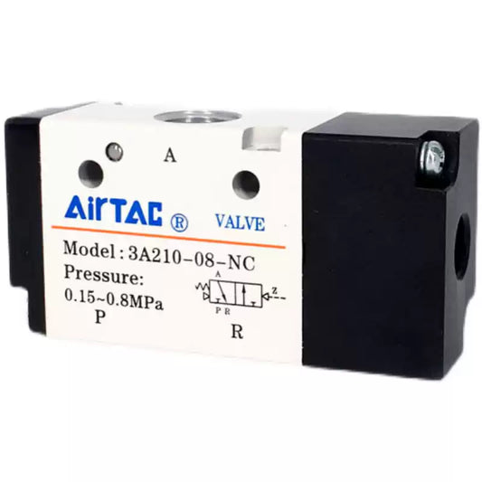 Airtac 3A210-08: Air Pilot Valve. 3 Way  - 3A21008NC