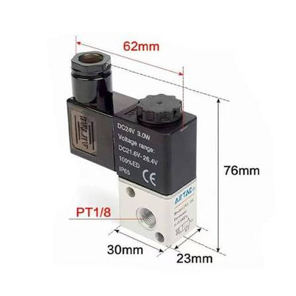Airtac 3V1-06: Solenoid valve(3/2 way) - 3V106FT