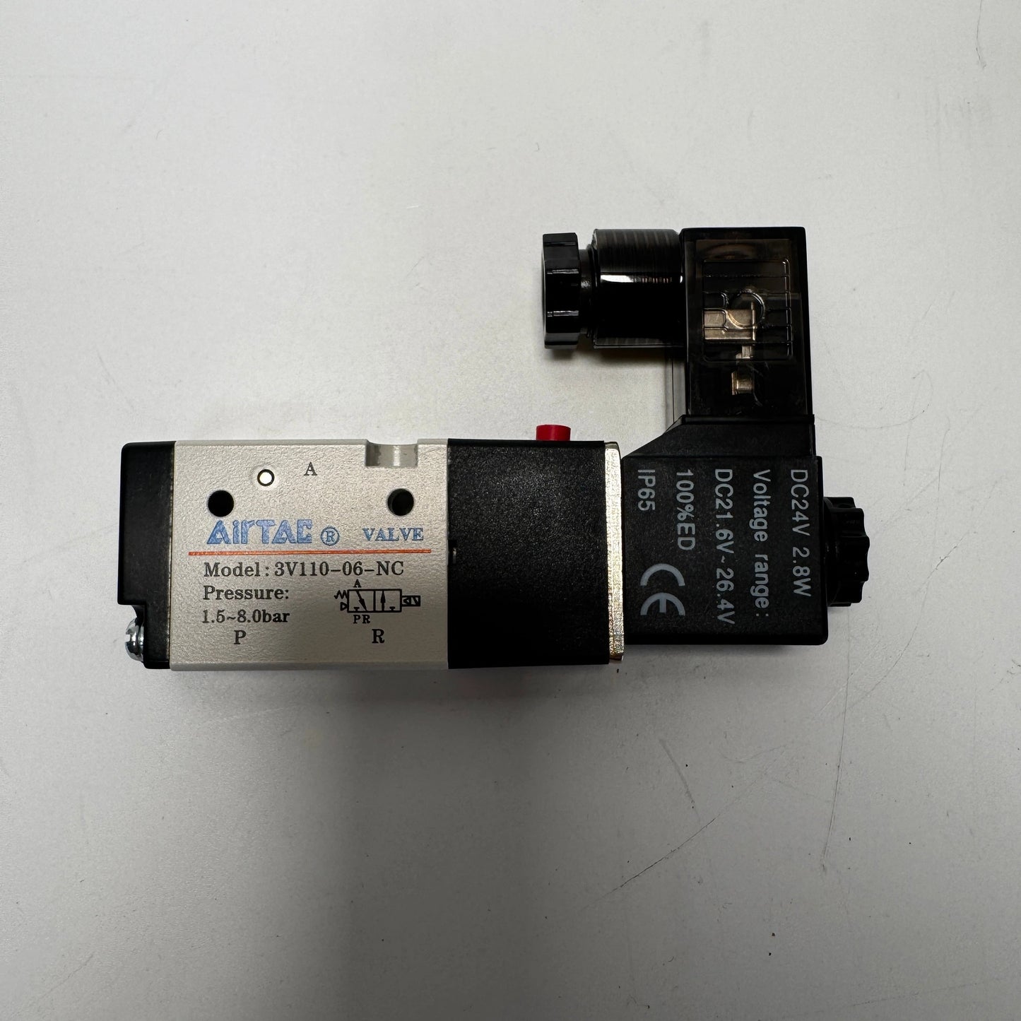 Airtac 3V110-06-NC: Solenoid valve(3/2 way) - 3V11006NCBG-W