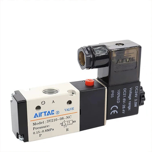 Airtac 3V210-08-NC: Solenoid valve(3/2 way) - 3V21008NCFT