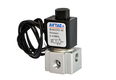 Airtac 3V2-08: Solenoid Air Valve - 3V208NCFIT Pneumatic Control Valve