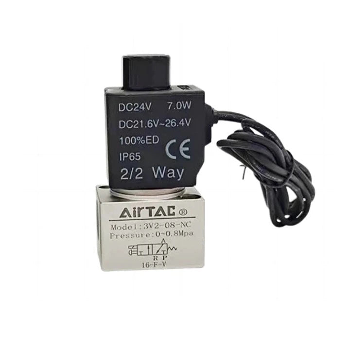 Airtac 3V3-08-NO: Solenoid valve(3/2 way) - 3V308NOBI