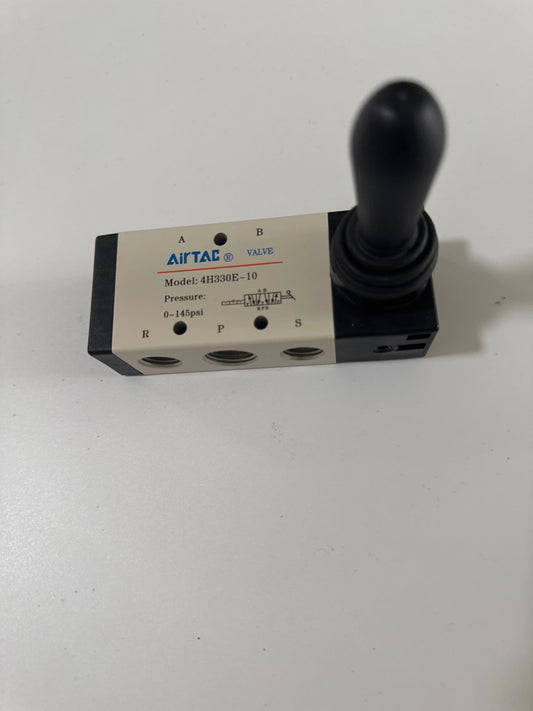 Airtac 4H330E-08: Hand Valve. Toggle Style - 4H330E08T