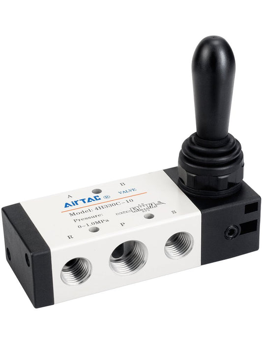 Airtac 4HA330E-08: Hand Valve. Toggle Style - 4HA330E08