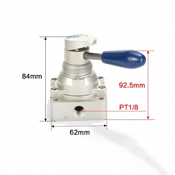 Airtac 4HV210-06: Hand Valve. Rotary Style - 4HV21006