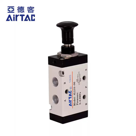 Airtac 4L210-08: Push Pull Valve. 5 Way - 4L21008G