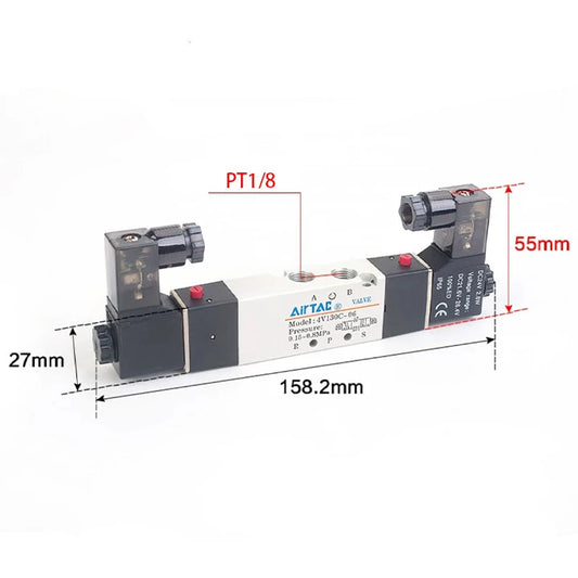 Airtac 4V130E-06: Solenoid Air Valve - 4V130E06B
