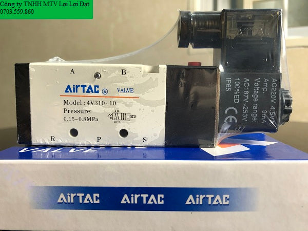 Airtac 4V310-10 AC110V Solenoid Valve | G3/8” High-Flow 5 Port 2 Position Directional Valve for Fast, Powerful, and Stable Industrial Power Control