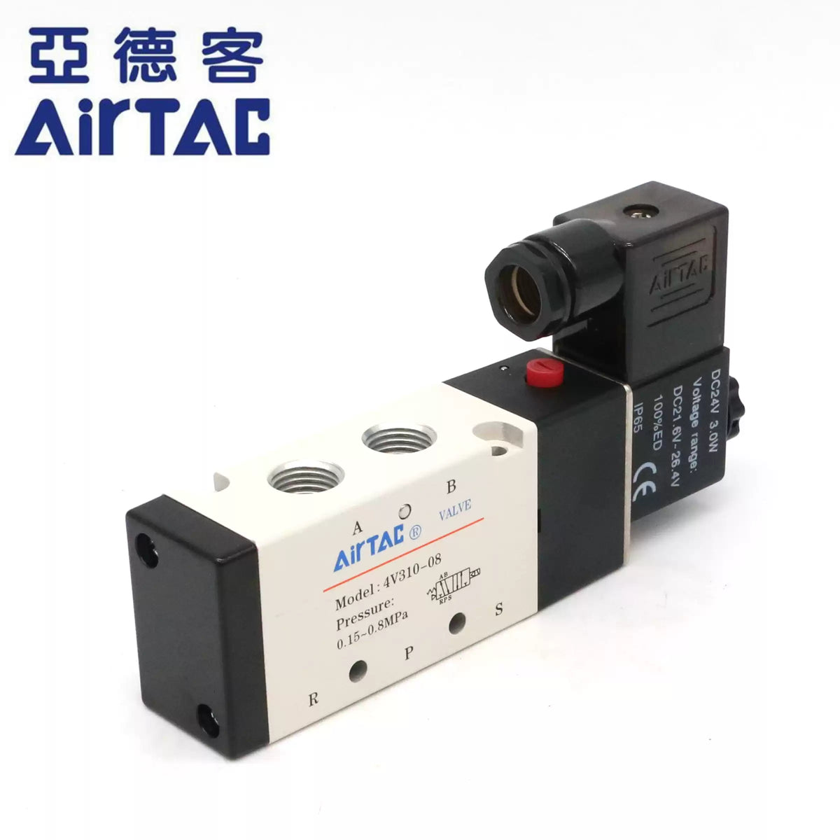 Airtac 4V310-08: Solenoid Air Valve - 4V31008E