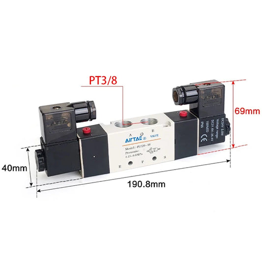 Airtac 4V320-10: Solenoid Air Valve - 4V32010C