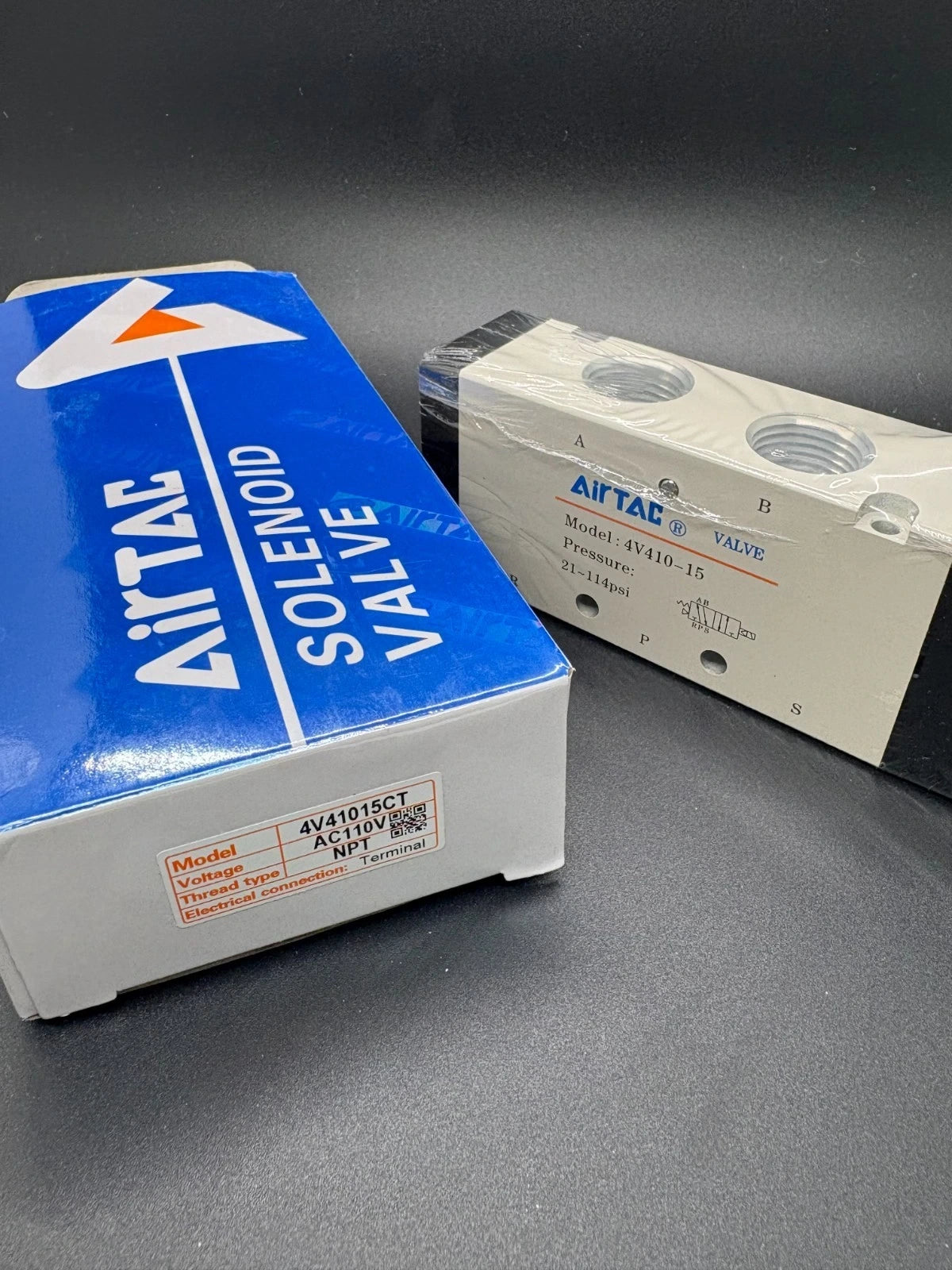 Airtac 4V410-15: Solenoid Air Valve - 4V41015CT