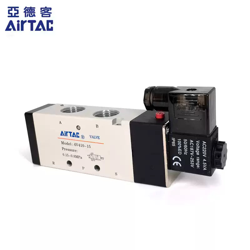 Airtac 4V410-15: Solenoid Air Valve - 4V41015E