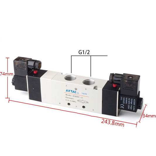 Airtac 4V430C-15: Solenoid Air Valve - 4V430C15BG