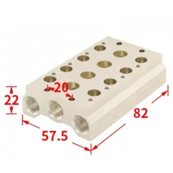 Airtac 7V100M: Pneumatic Air Valve Manifold  - 7V100M4FG