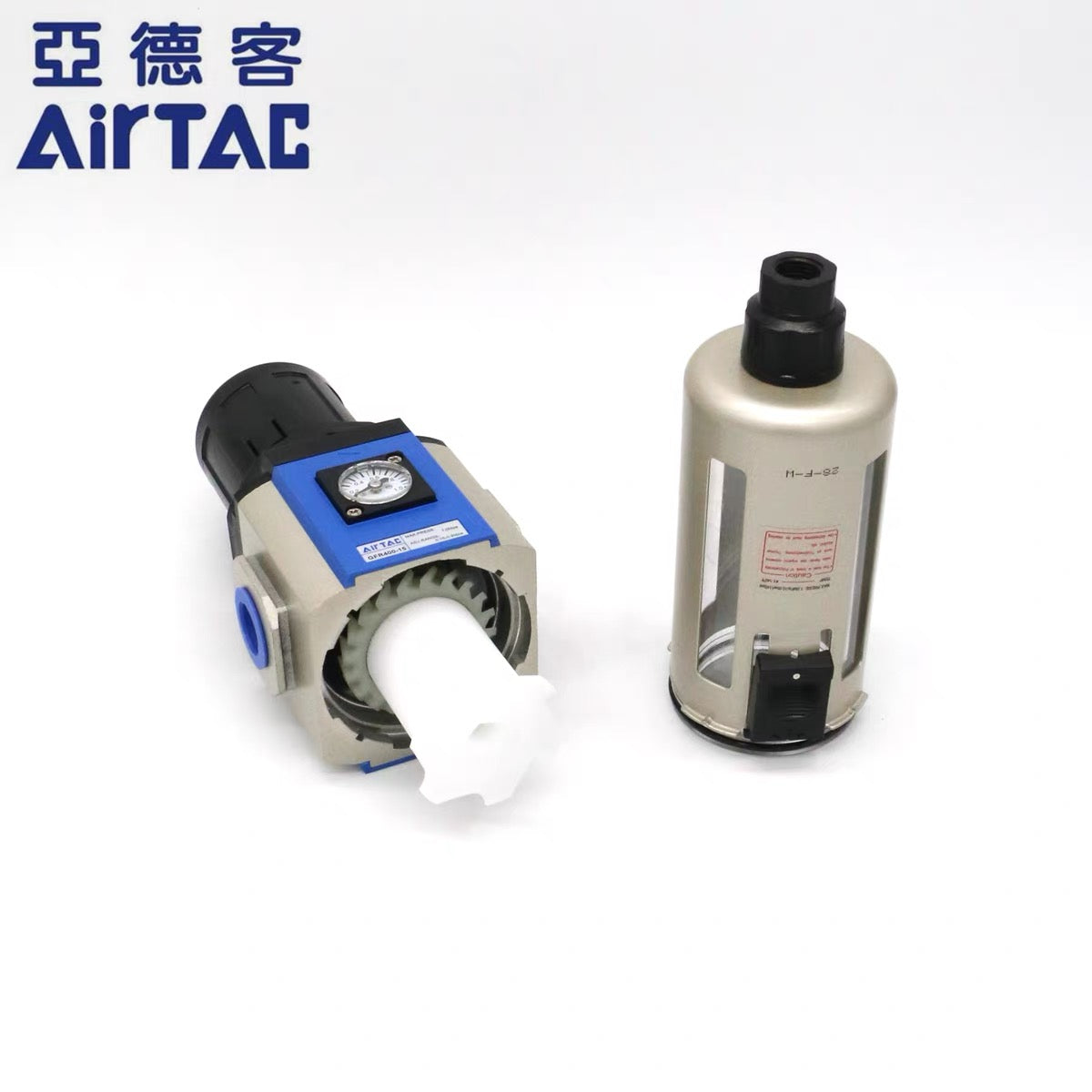 AirTAC GFR400-15-A-F1 Filter Regulator (1/2", Automatic Drain, Square Gauge)