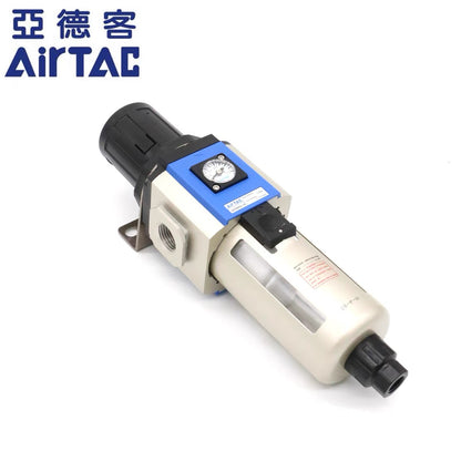 AirTAC GFR400-15-A-F1 Filter Regulator (1/2", Automatic Drain, Square Gauge)