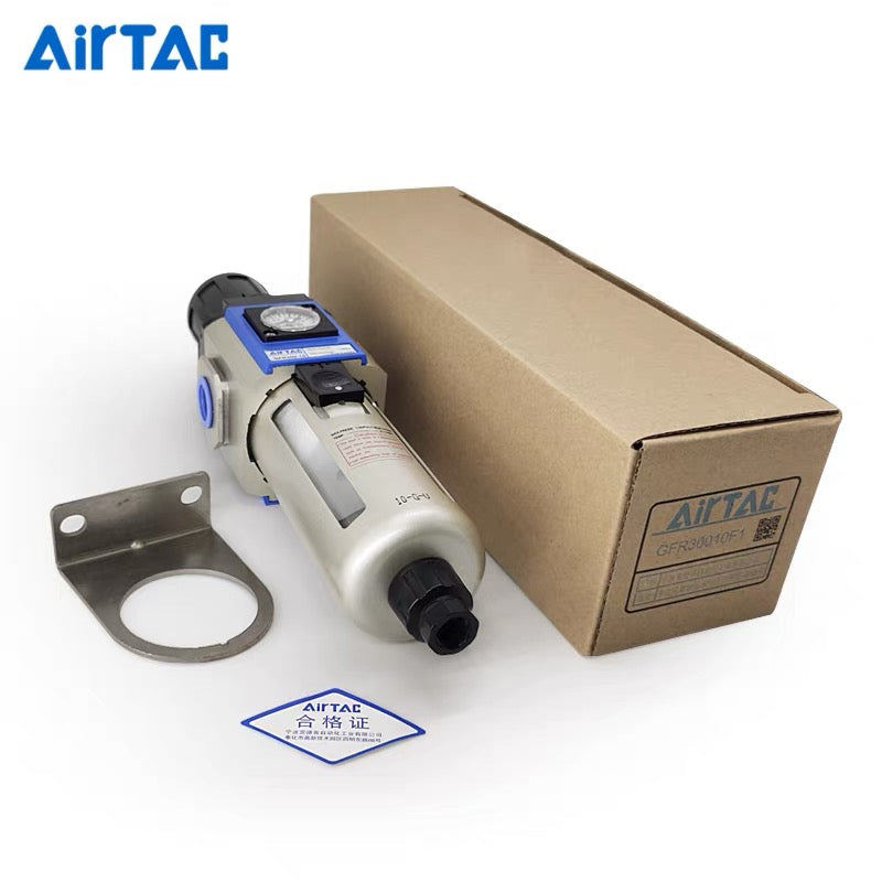 AirTAC GFR400-15-A-F1 Filter Regulator (1/2", Automatic Drain, Square Gauge)