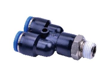 Airtac NPYB: Push to Connect Fitting, Branch Y - NPYB1/2-1/2 (MOQ 10 pcs.)