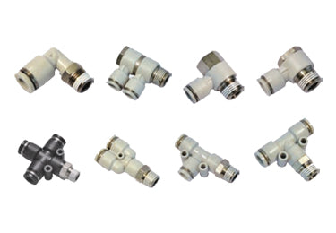 Airtac PKD: Push Lock Fitting, Male Reducer Triple Branch - PKD6-401 (MOQ 10 pcs.)