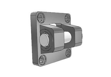 Airtac NACF: Mounting Bracket for  Pancake Cylinder - F-NACF3CB