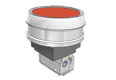 Pneumatic Mechanical Valve Airtac CM3PMX-08: Manual Valve, 3 Way - CM3PMX08RG