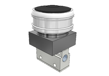 Pneumatic Mechanical Valve Airtac CM3PMS-08: Manual Valve, 3 Way - CM3PMS08B