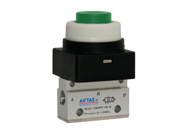 Pneumatic Mechanical Valve Airtac CM3PP-08: Manual Valve, 3 Way - CM3PP08G