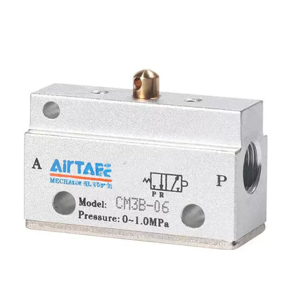 Airtac CM3B-06: Manual Valve. 3 Way - CM3B06T