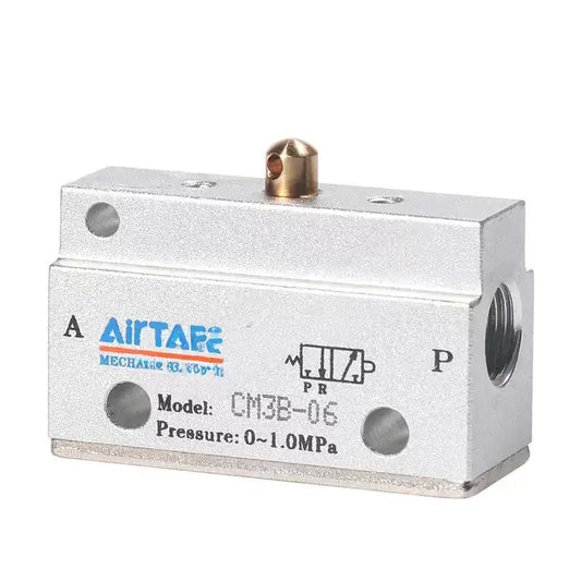 Airtac CM3B-06: Manual Valve. 3 Way - CM3B06T