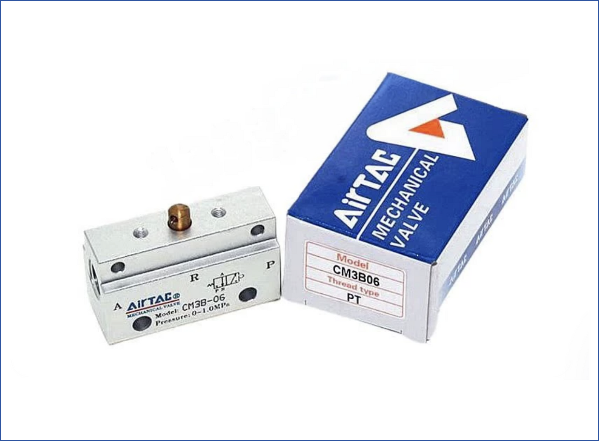 Airtac CM3B-06: Manual Valve. 3 Way - CM3B06T