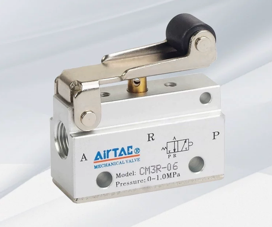 Airtac CM3R-06: Manual Valve. 3 Way - CM3R06