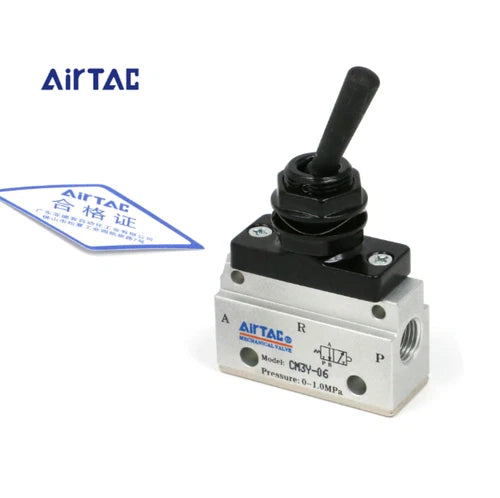 Airtac CM3Y-06: Manual Valve. 3 Way - CM3Y06
