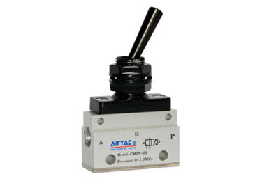 Pneumatic Mechanical Valve Airtac CM3Y-08: Manual Valve, 3 Way - CM3Y08T